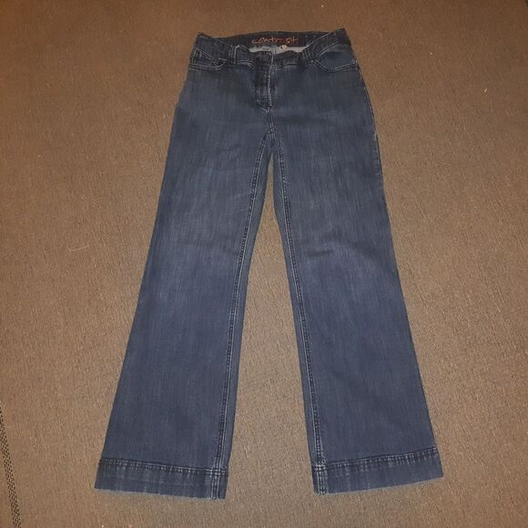 Womans size 9 Contrast Jean's Straight Leg GUC - Picture 1 of 6